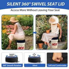 Presentastic portable handle design enables easy transport and quick relocation.