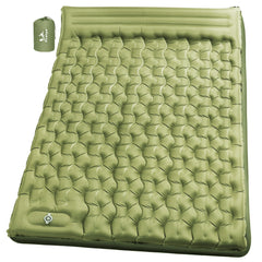 Pretyw double sleeping pad inflated for two adults with outdoors-friendly comfort