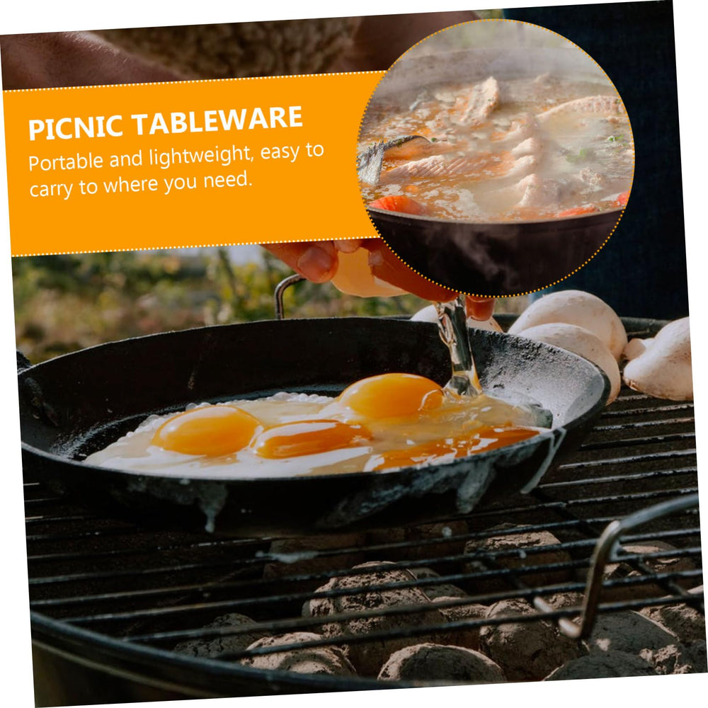 PRETYZOOM compact cast iron cooking kit for outdoor meals