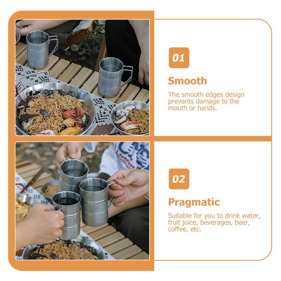 PRETYZOOM Portable camping cup scene highlights lightweight gear for picnics and day trips.