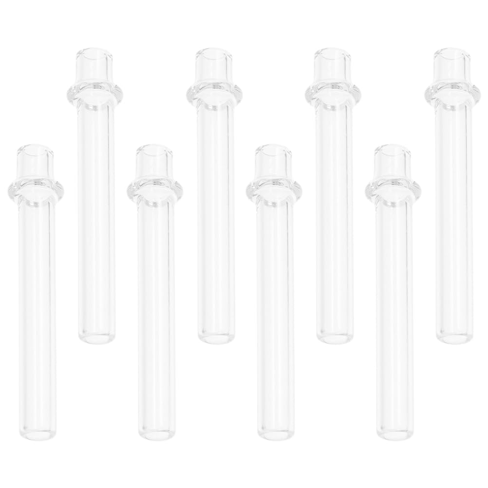 PRETYZOOM glass tube closeup, assembly-ready wick support and tidy maintenance.
