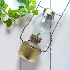 PRETYZOOM glass wick holder on lamp shows stable burning and reduced flicker.