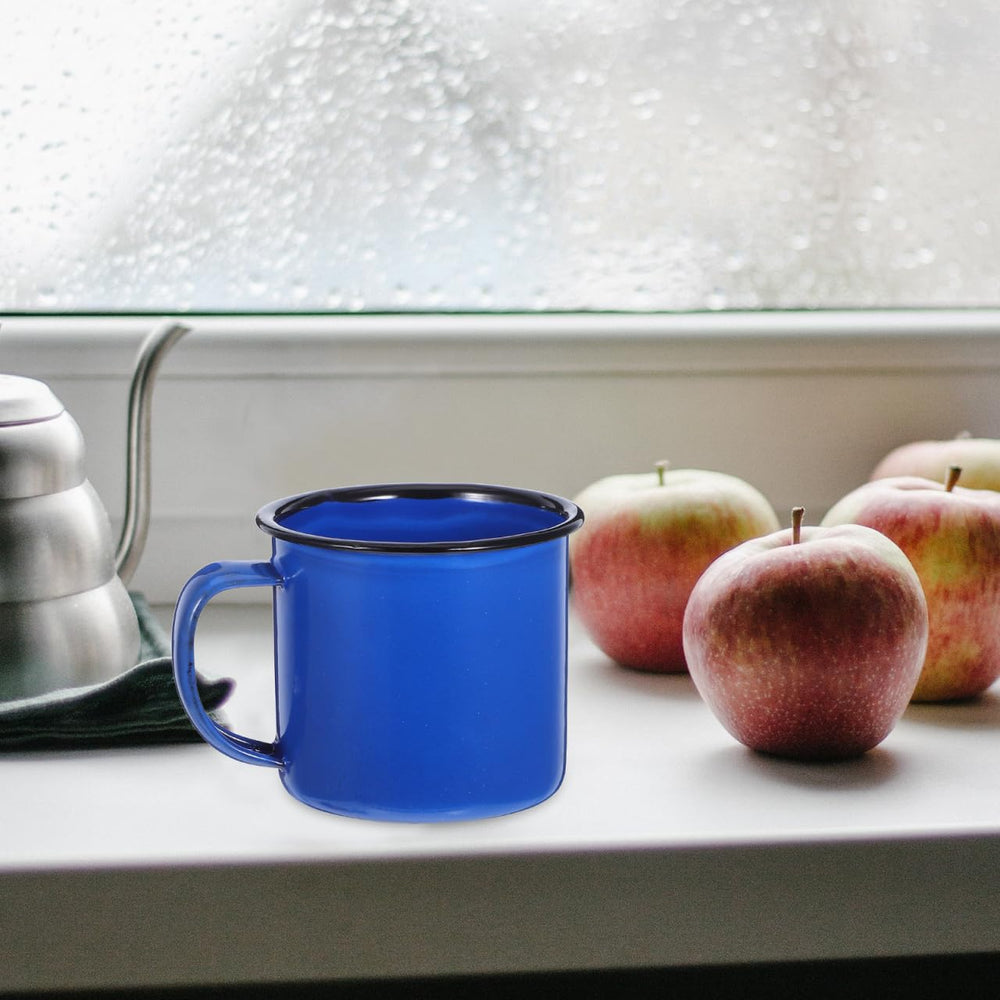 PRETYZOOM multi-use enamel mug set suitable for home, office, and camping.