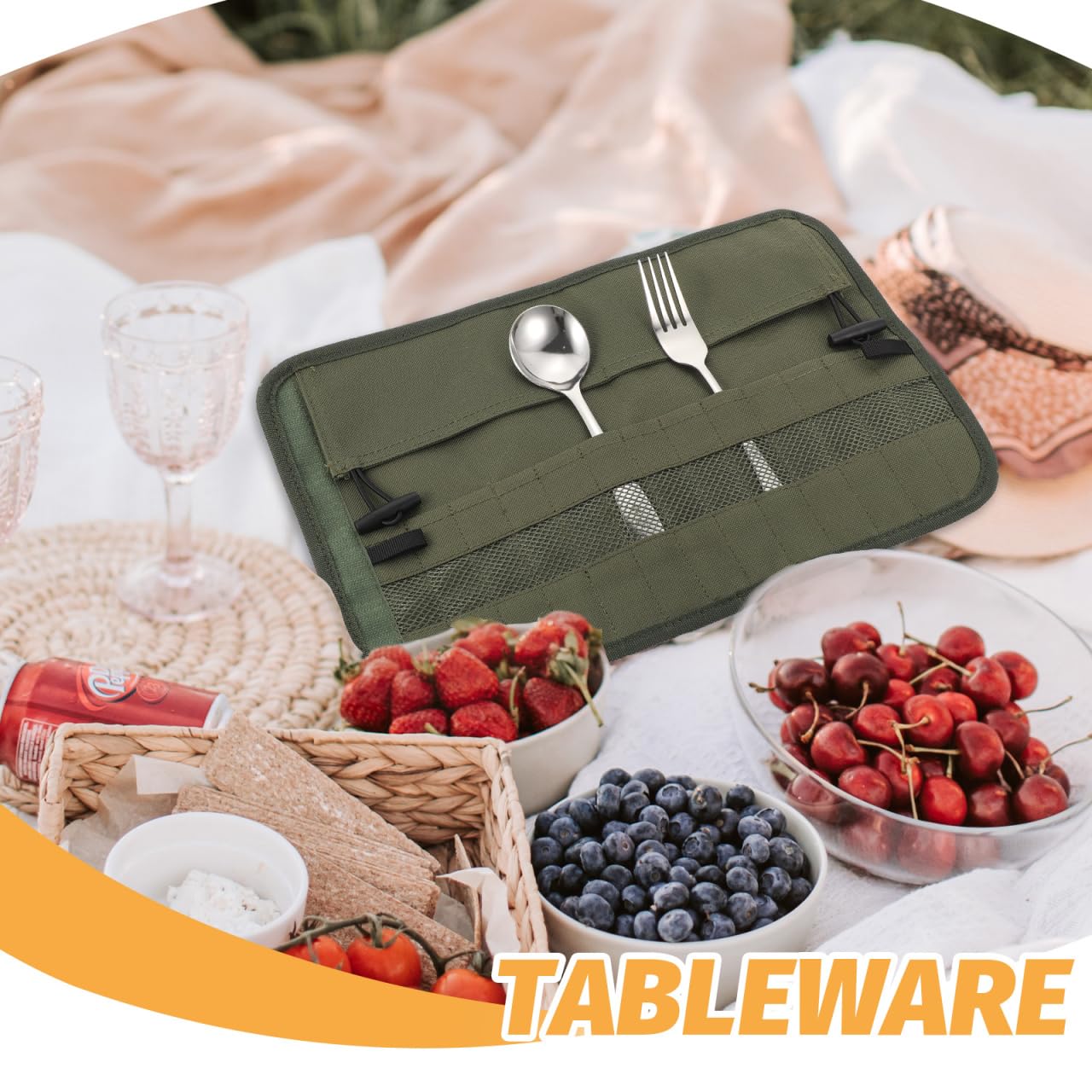 PRETYZOOM Oxford cloth storage bag durable and lightweight for outdoor camping.