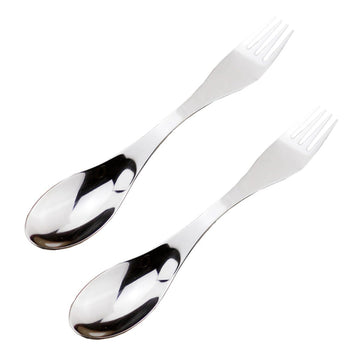 Lightweight and sturdy PRETYZOOM cutlery in action during a trail snack.