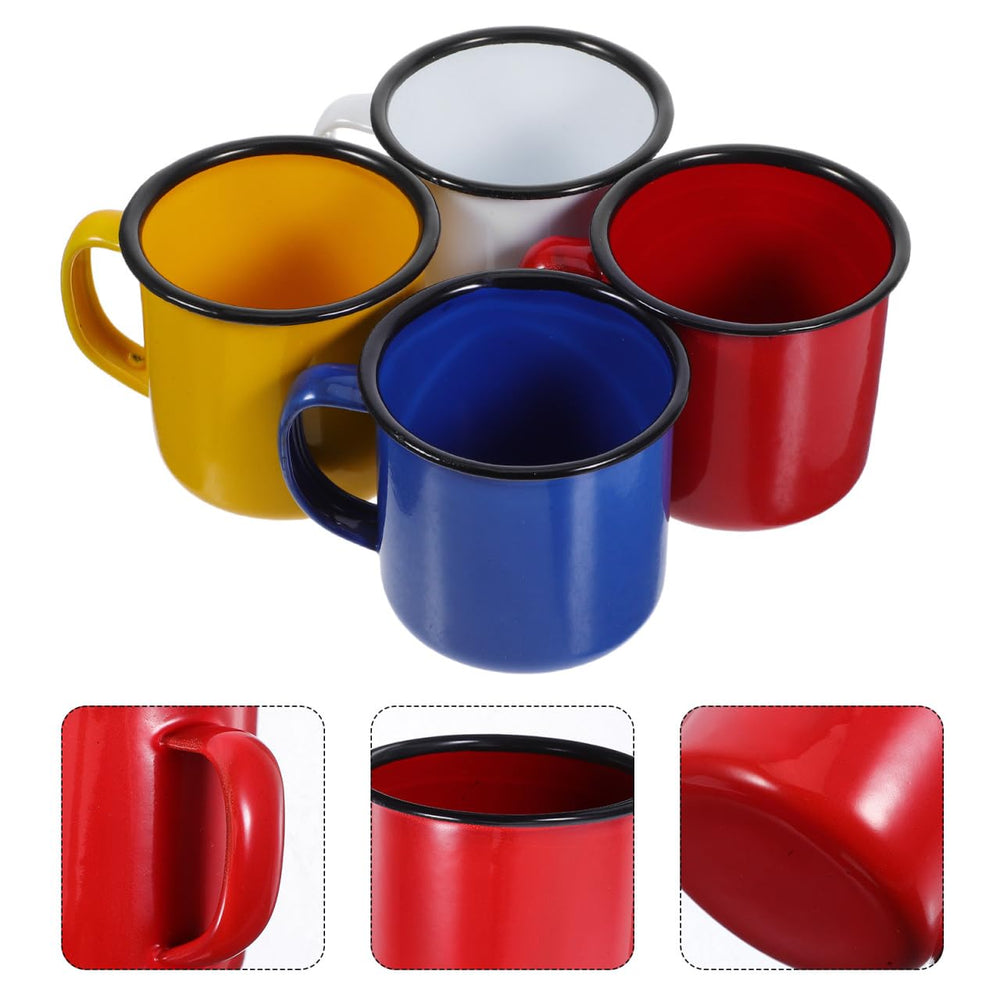PRETYZOOM sturdy-durable enamel mugs resist chipping during trips.