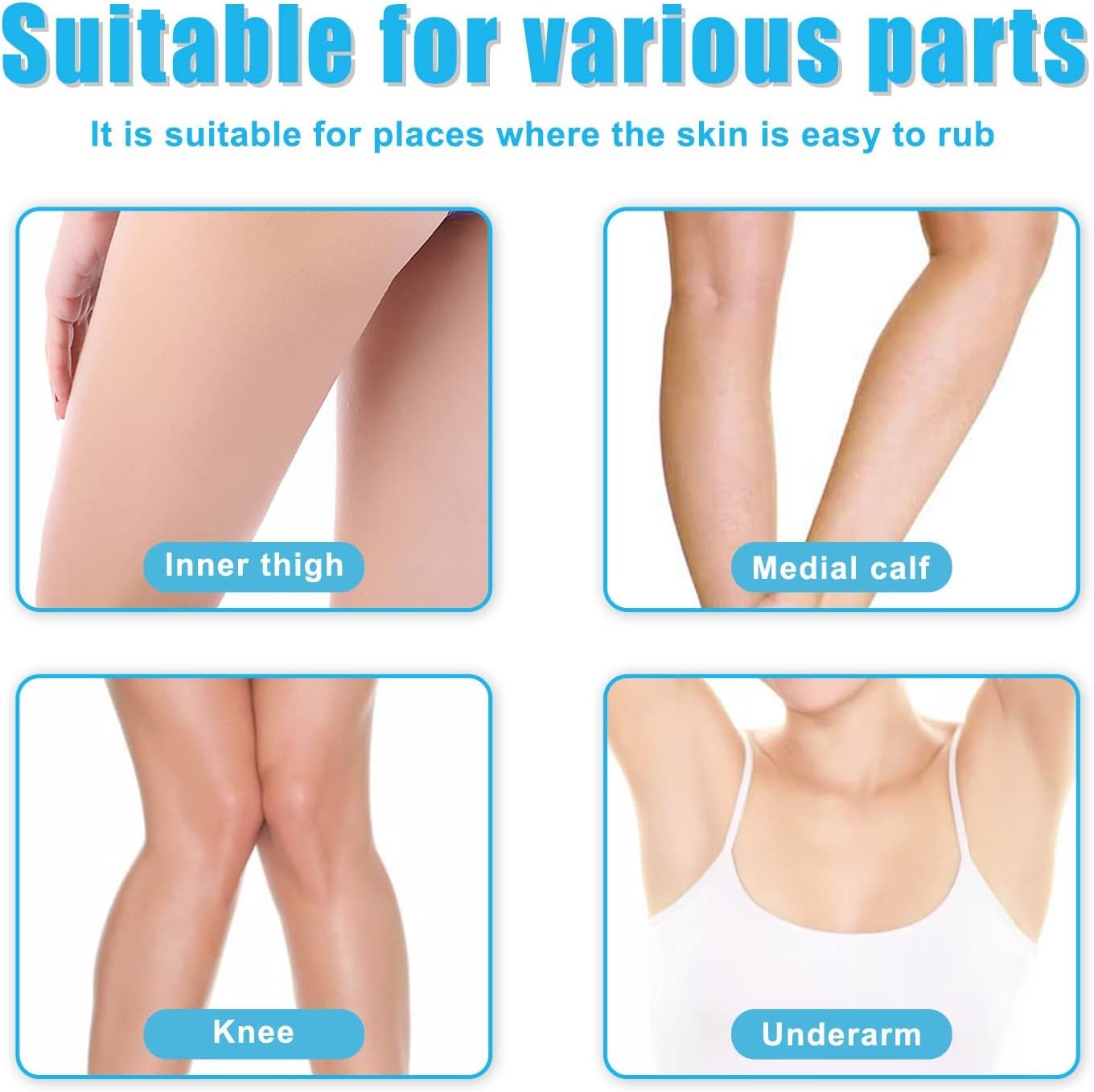Price Xes transparent patches reducing fabric friction on thighs while wearing skirts