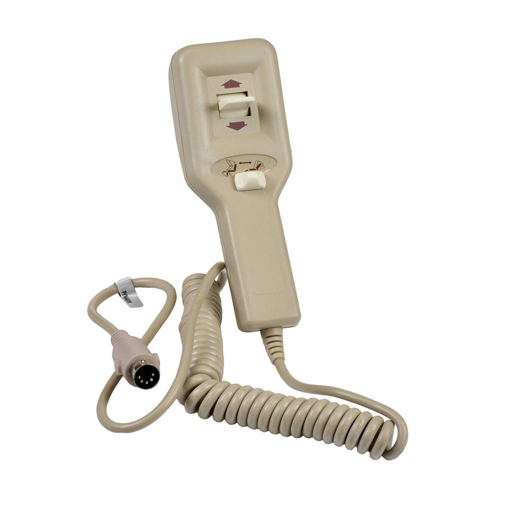 Pride Mobility Lift Chair Infinite hand control side-to-side switch enables precise recline adjustments.