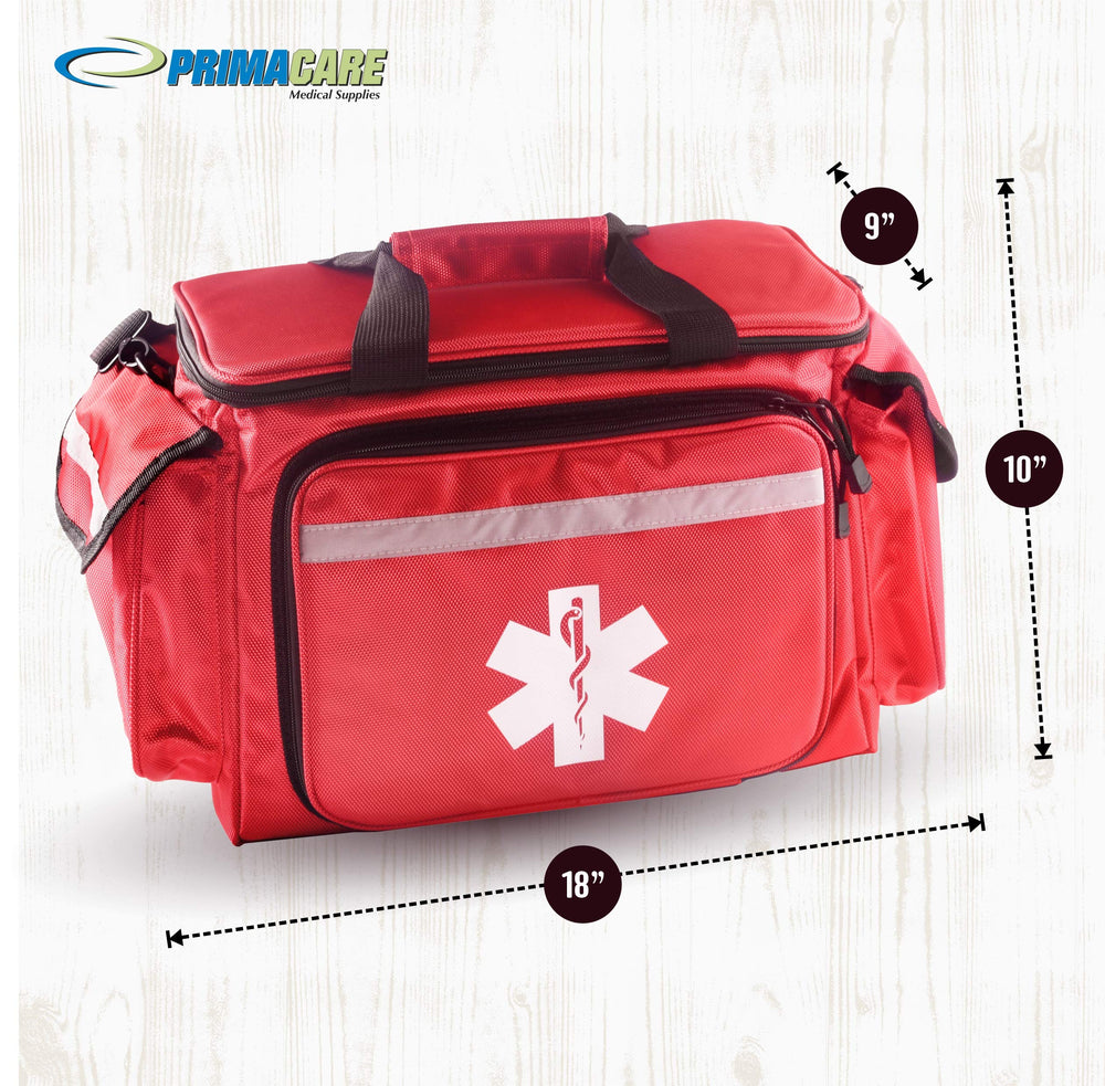 Primacare KB-1088 trauma bag front pocket for quick grab items