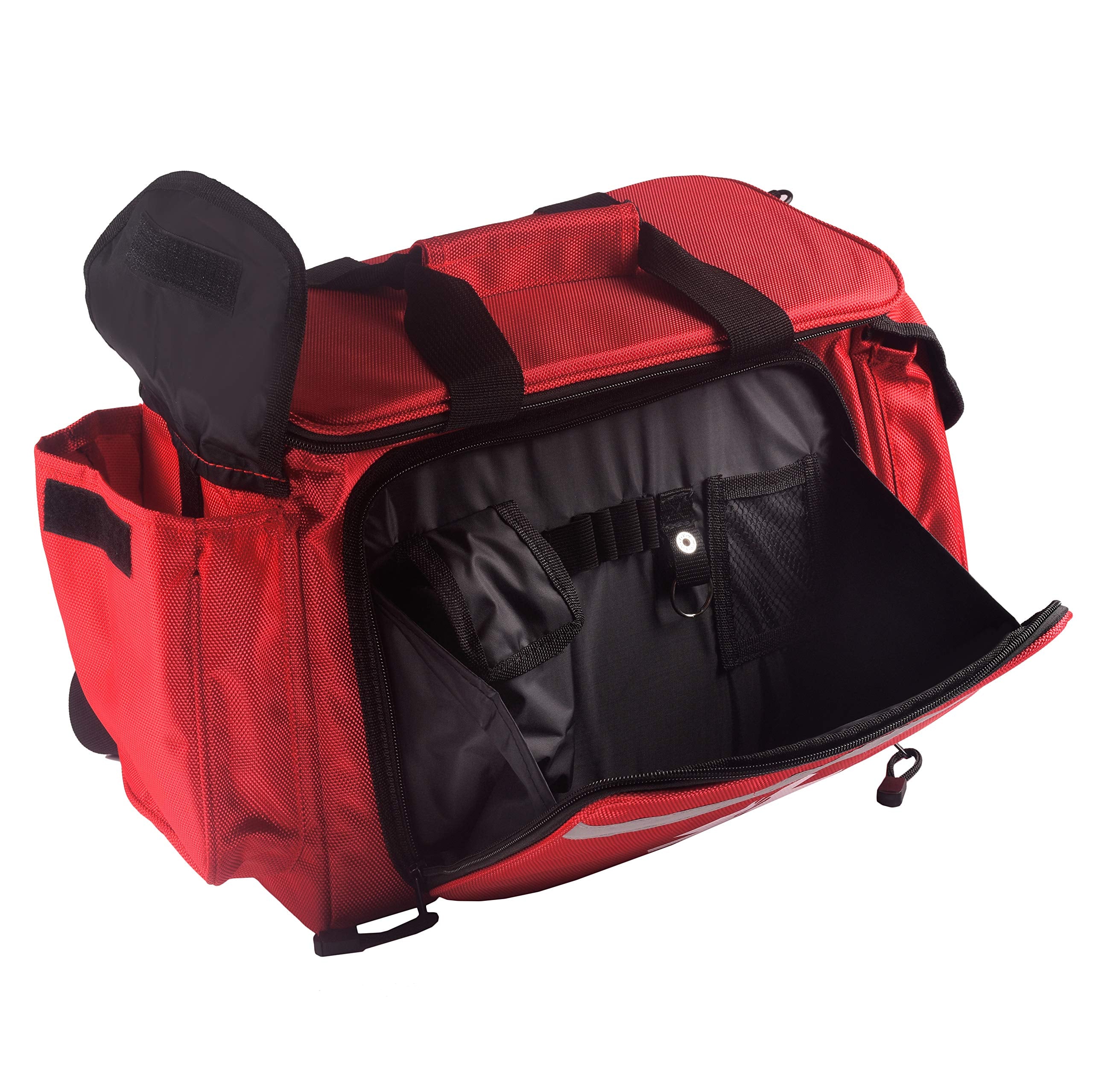 Primacare KB-1088 trauma bag interior main compartment showing organization space