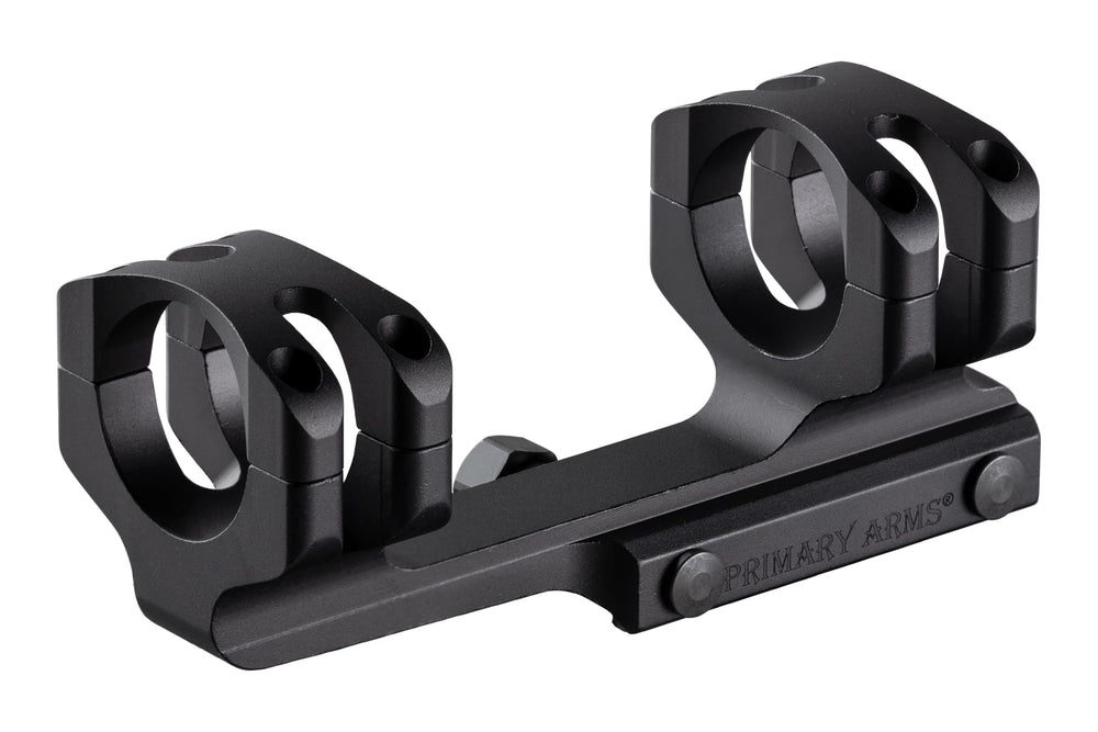 Primary Arms GLx 30mm cantilever mount side profile in 0 MOA configuration for mid-range use.