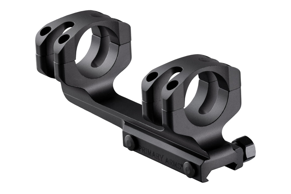 Primary Arms GLx 30mm cantilever mount top view highlighting lightweight aluminum build.
