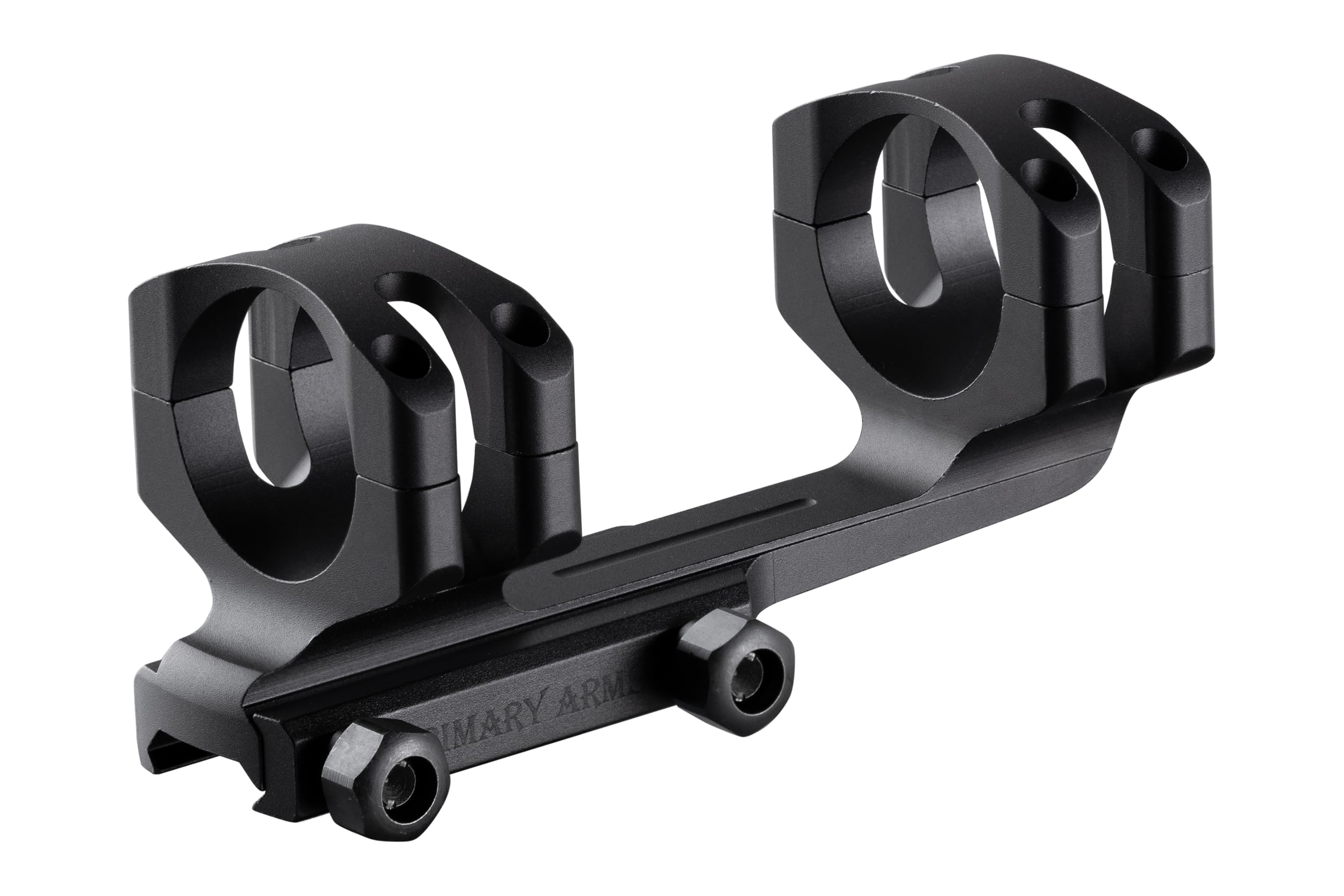 Primary Arms GLx mount featuring integral recoil lugs and tactical thumbscrews for heavy recoil.