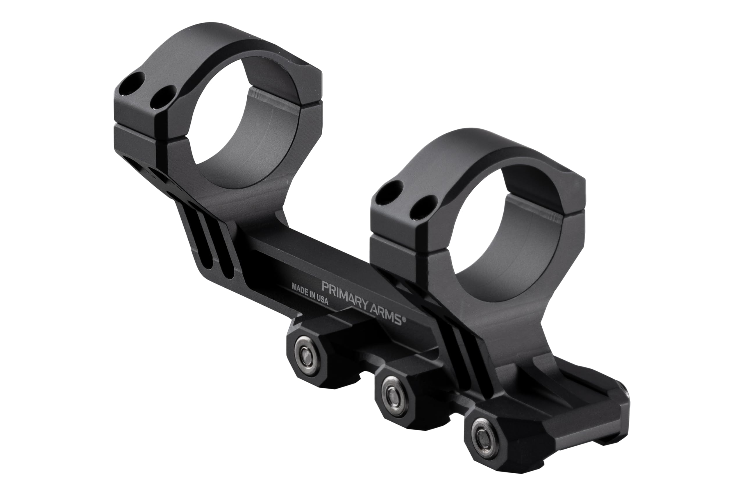 Primary Arms PLx 30mm mount showcasing three bolt design for stronger hold