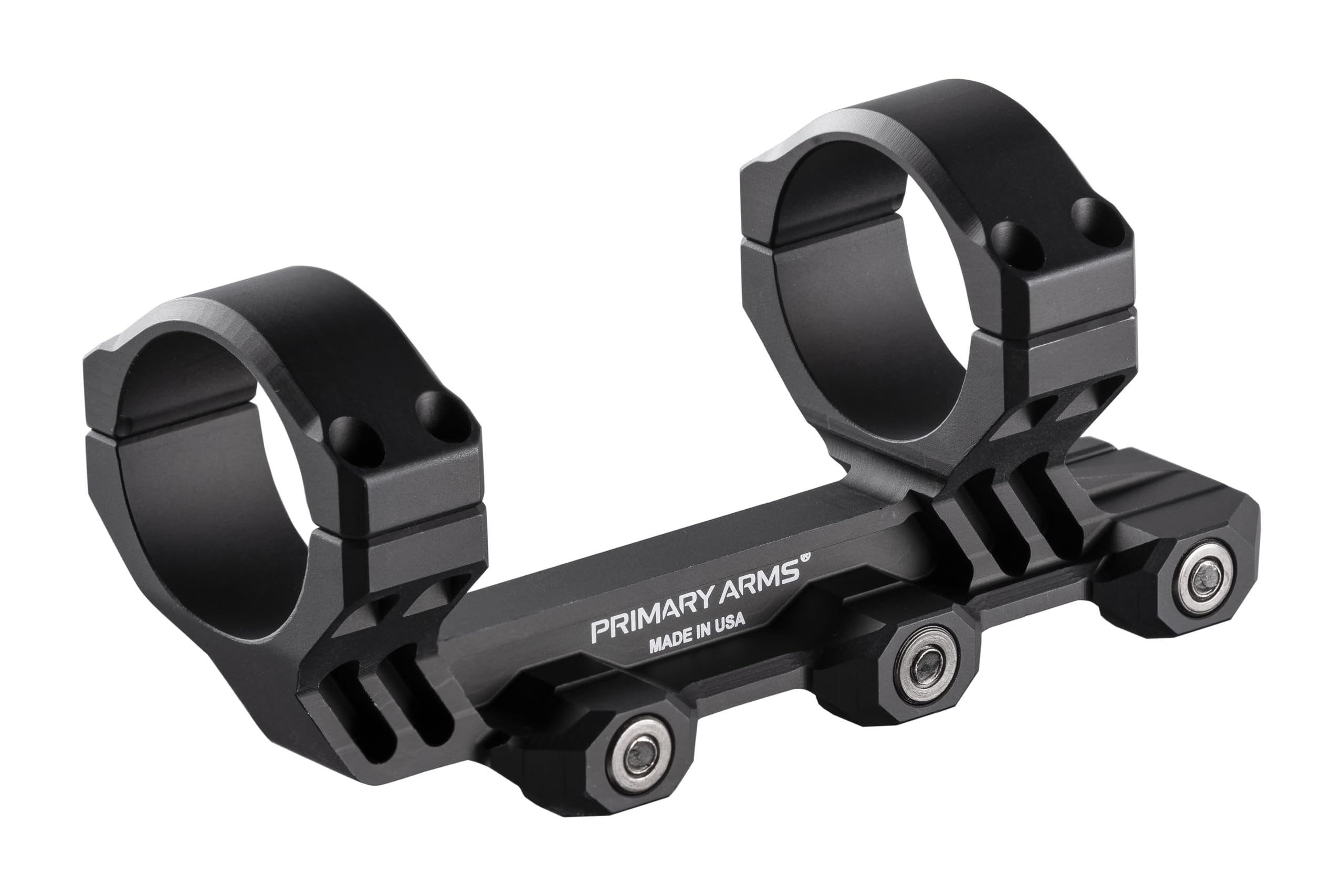 Primary Arms PLx 34mm mount with dual recoil lugs maintaining alignment.