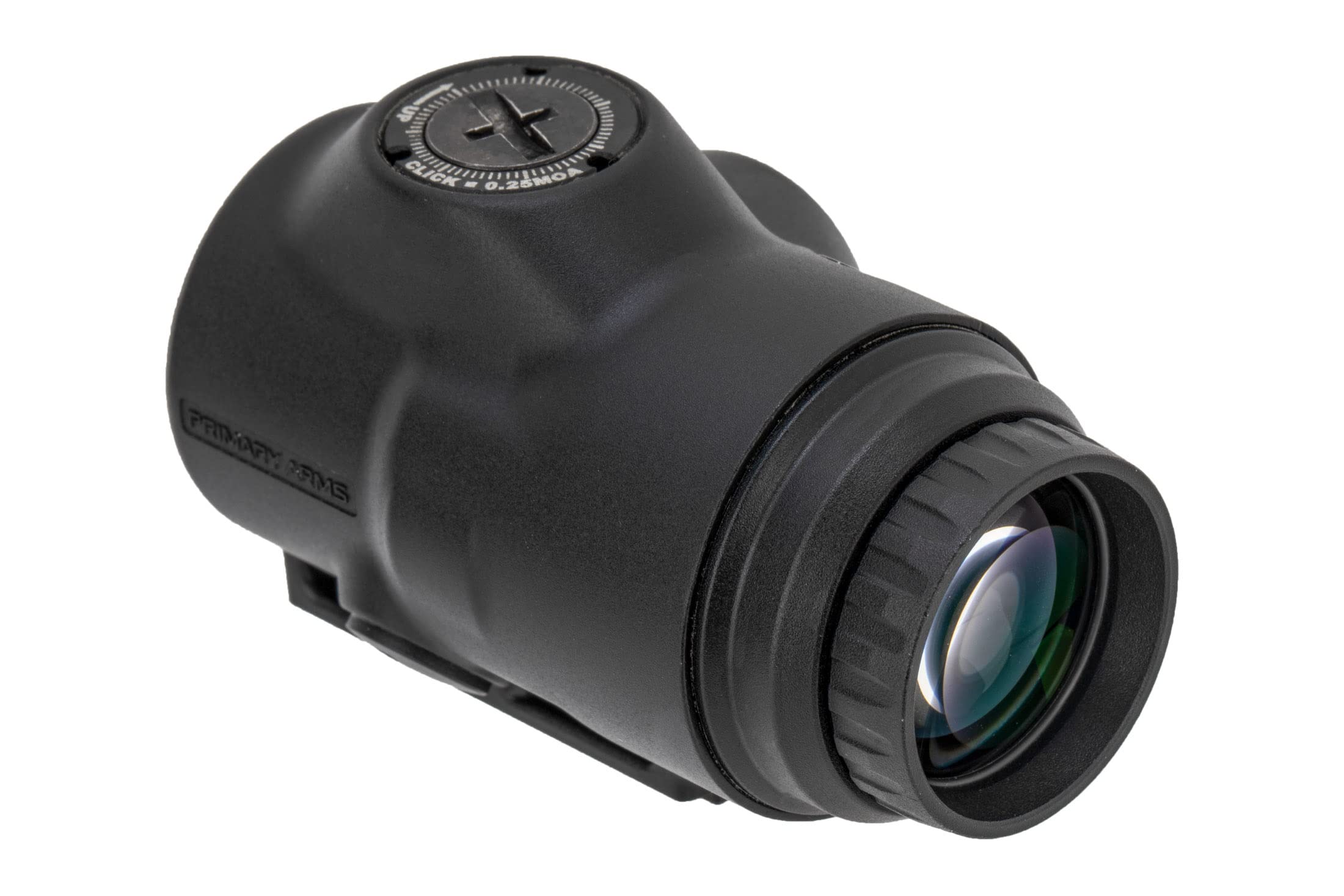 Primary Arms SLX 3x magnifier mounted on a rifle rail for faster sighting in dynamic scenarios