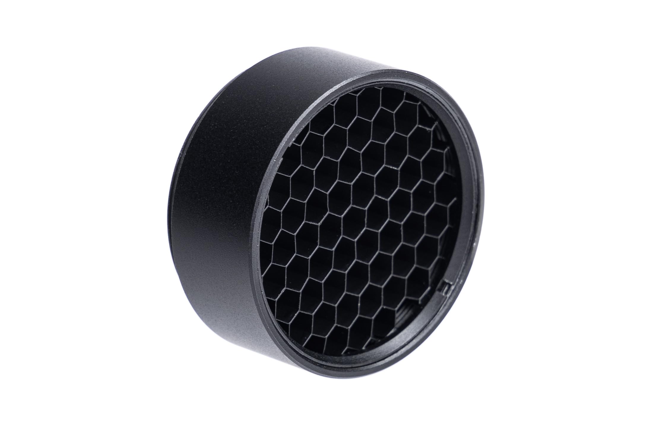Primary Arms SLX 5X MicroPrism anti-reflection device on a scope reduces glare for clearer aiming.