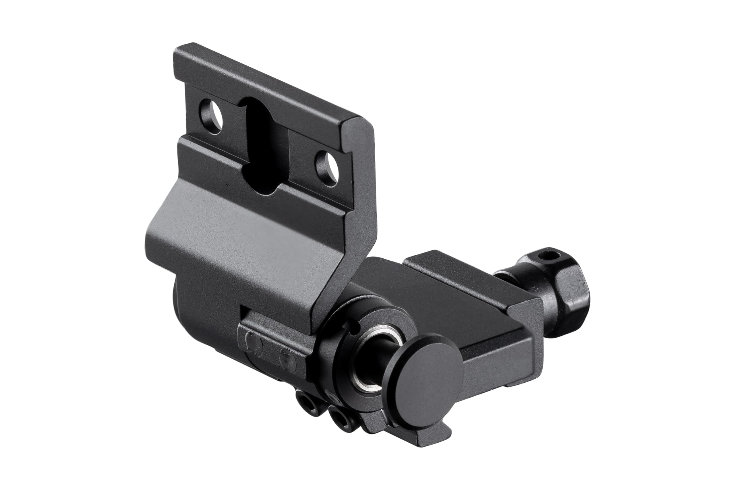 Primary Arms SLX FS flip-to-side magnifier mount behind a red dot for rapid magnifier use