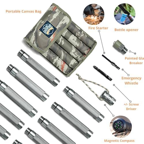 Prime Adventure staff shown with canvas waist bag for easy carry.