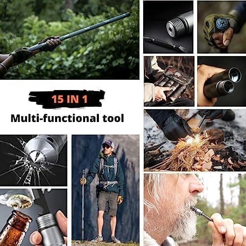 Prime Adventure 15-plus tool staff highlighting its versatility for outdoor tasks.