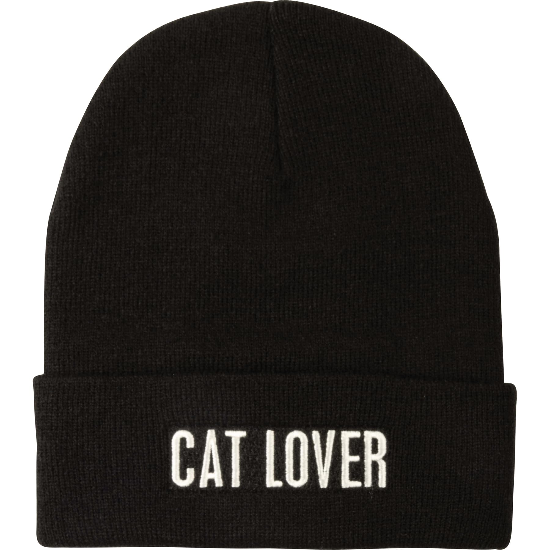 Primitives by Kathy cat lover beanie in black for cozy daily wear.