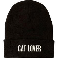 Primitives by Kathy cat lover beanie in black for cozy daily wear.