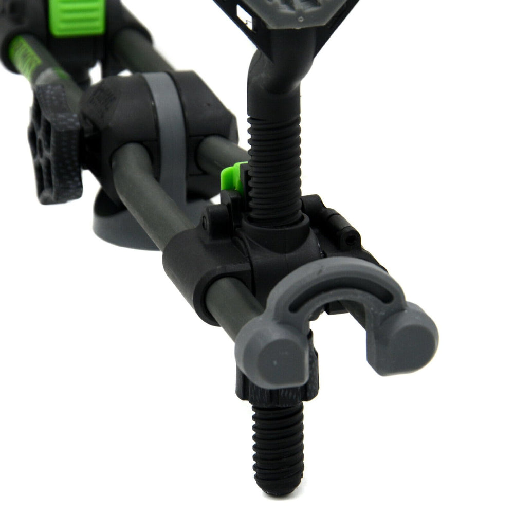 Close-up showing 1/4-20 thread mount compatibility on the attachment