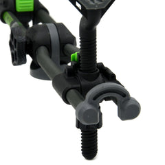 Close-up showing 1/4-20 thread mount compatibility on the attachment