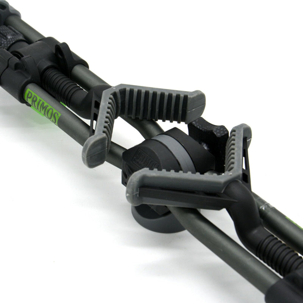 PRIMOS two-point gun rest with tilt adjustability for varied angles