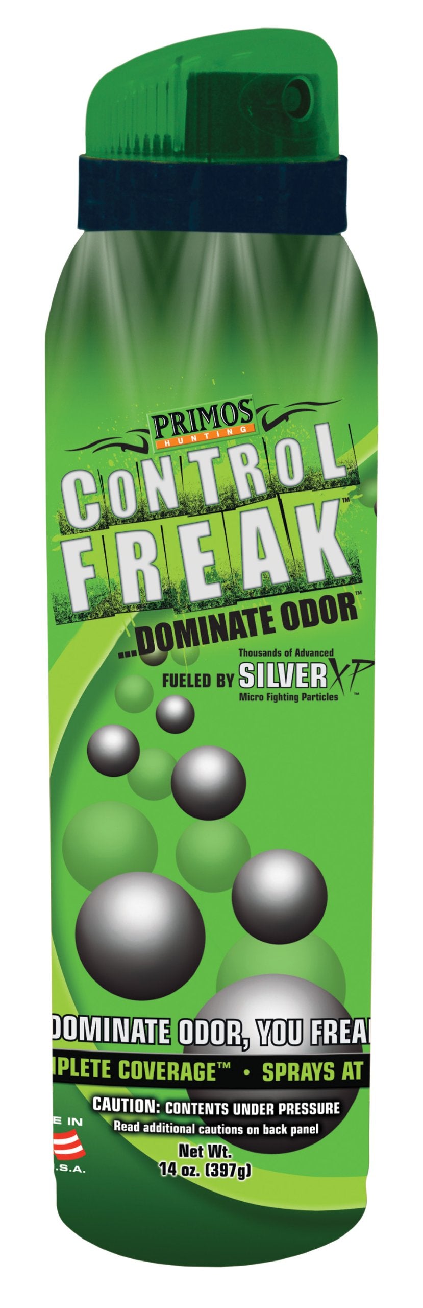 PRIMOS Control Freak scent eliminator bottle pour removes odors instantly for up to 24 hours during hunts