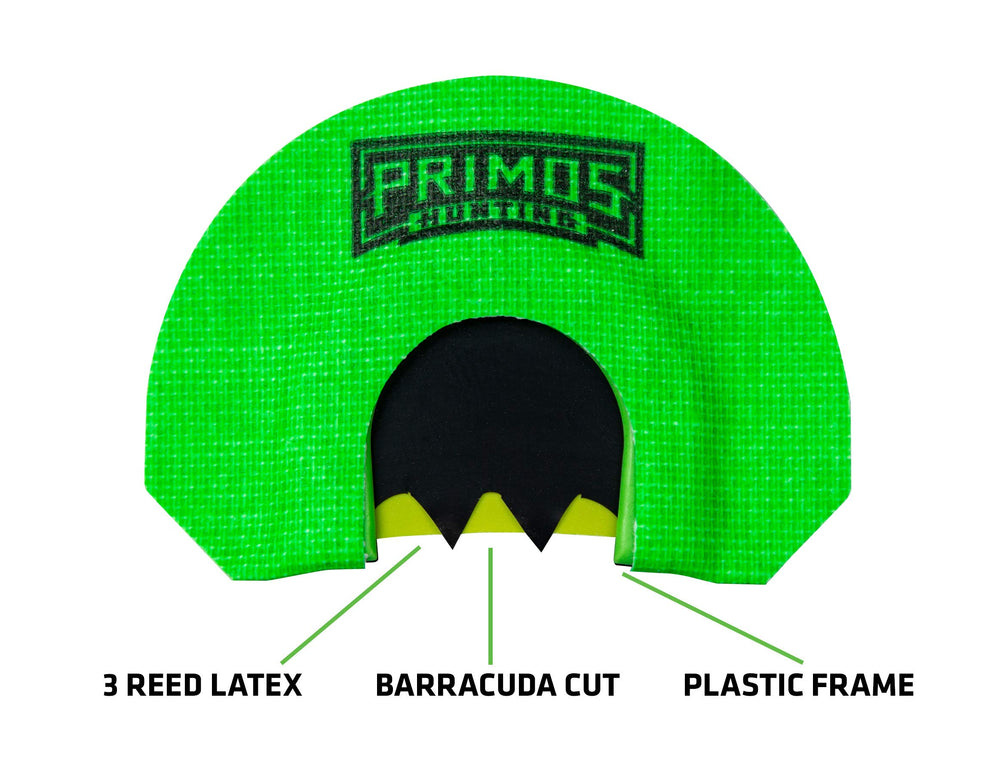 PRIMOS Deb mouth call with three reed latex for yelps, purrs, and kee-kees