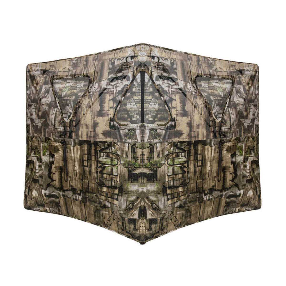 PRIMOS Double Bull Stakeout Blind front view with Surround View allows covert observation