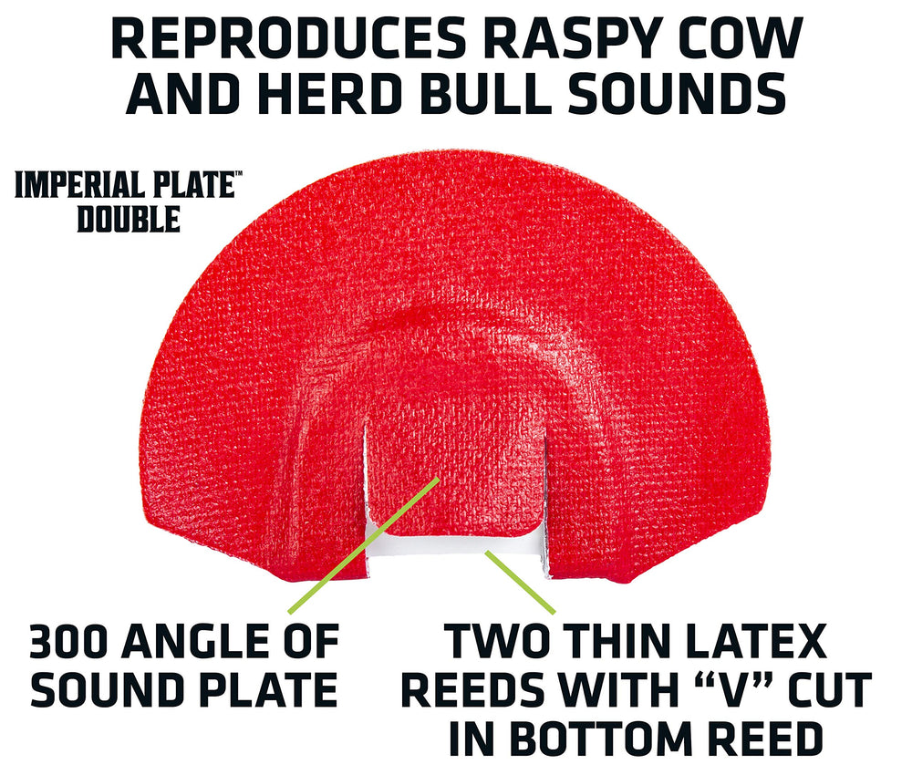 PRIMOS Elk Select 4 Call with Case imperial plate double demonstrates cow and herd bull options