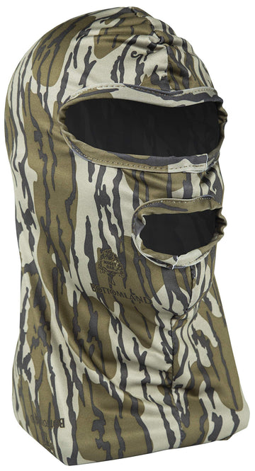 PRIMOS hunting mask in Mossy Oak camouflage, ideal for stealthy hunts.