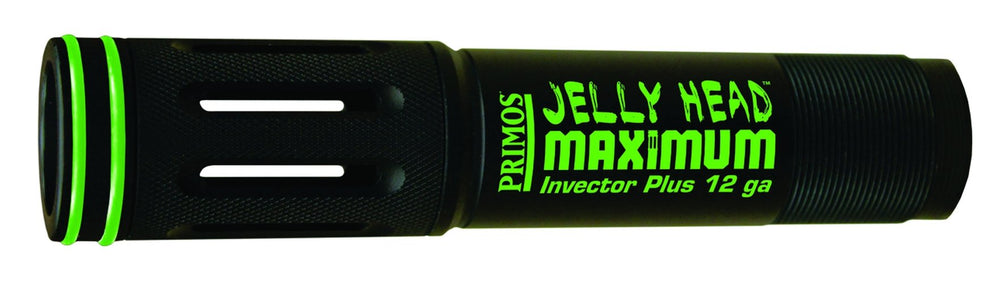 PRIMOS Jelly Head Mag Lure 12ga choke boosts pattern density and reduces recoil for turkey hunting.