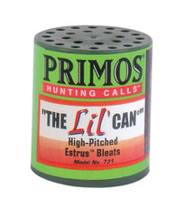 PRIMOS The Lil' Can Estrus Bleat with compact design for quick, authentic deer calls in the field.