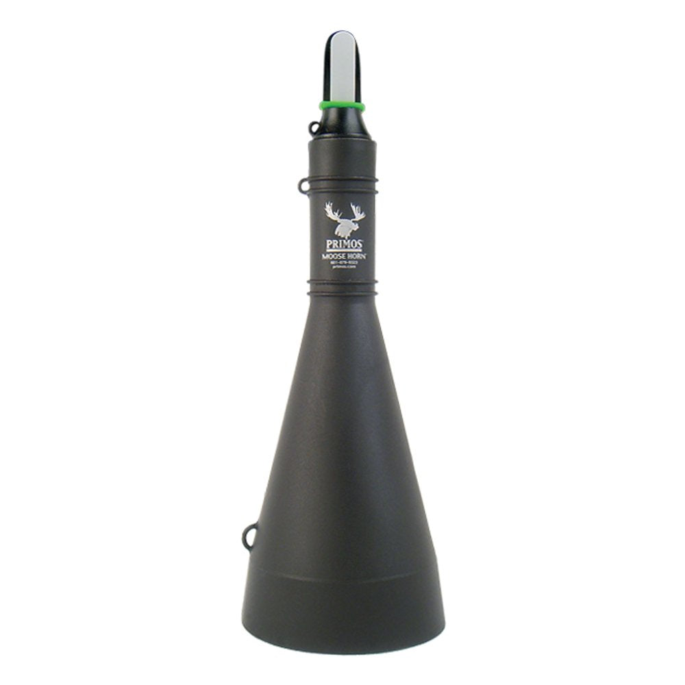 PRIMOS Moose Horn open-reed call for realistic estrus calls in the field.