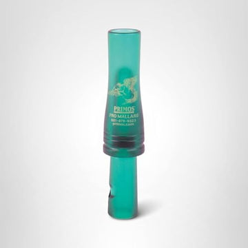 PRIMOS Pro Mallard Call reed close-up emphasizes .010 inch Mylar reed for raspy quacks