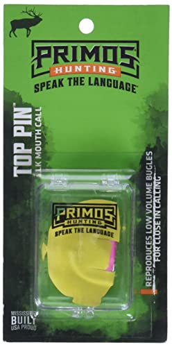 Primos PS157 elk call top pin close-up reed detail highlights slim latex reed