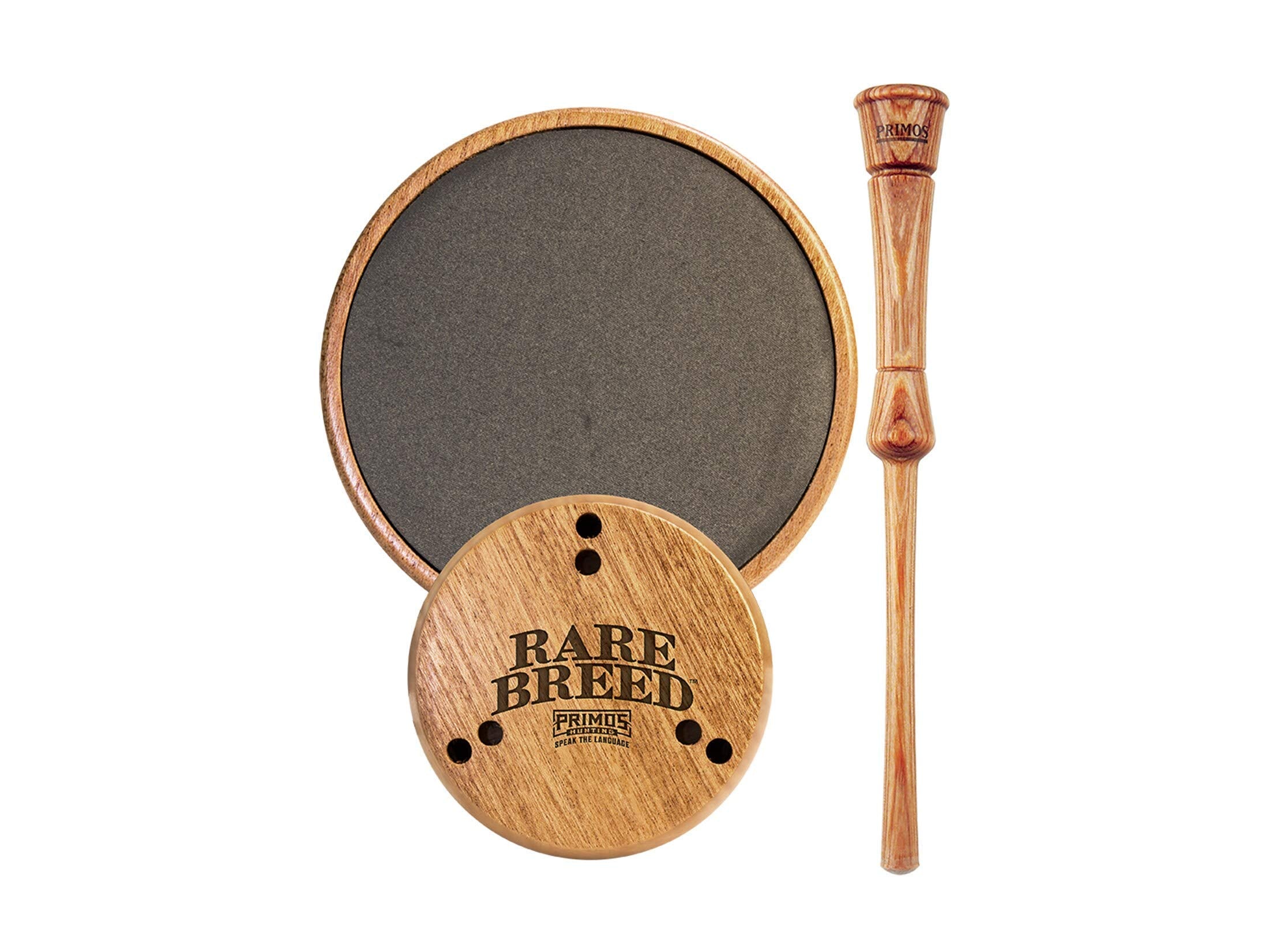 PRIMOS Rare Breed slate turkey pot call full view showing compact handheld design and texture