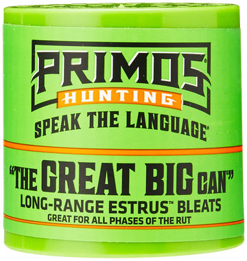 Primos Great Big Can Doe Bleat front view for extended-range doe calls