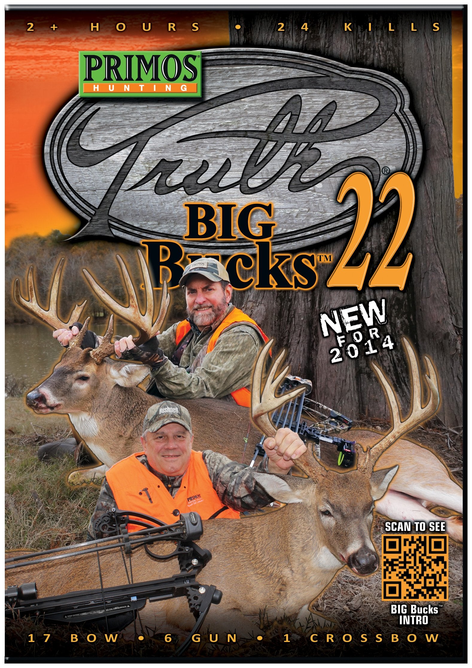 PRIMOS The Truth 22 Big Bucks DVD cover—real-world whitetail hunts for planning and inspiration.