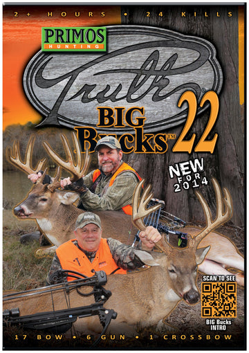 PRIMOS The Truth 22 Big Bucks DVD cover—real-world whitetail hunts for planning and inspiration.