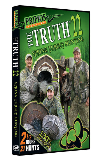 PRIMOS The Truth 22 Spring Turkey Hunting DVD cover highlighting spring hunting action