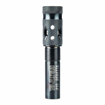 PRIMOS TSS Mobil .410 turkey choke visual demonstrates tight, even patterns for turkey hunting.