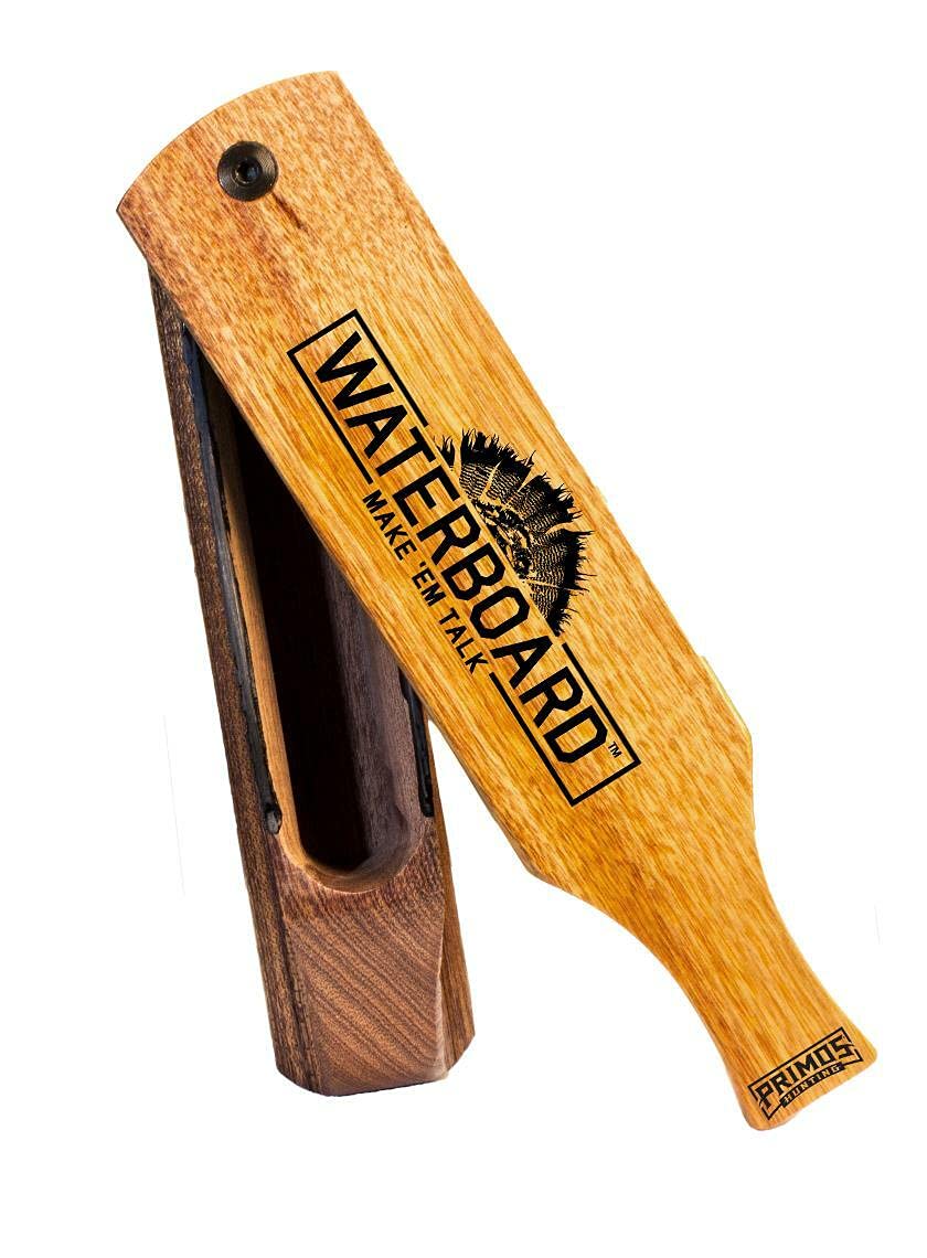 PRIMOS Waterboard canary paddle highlighting crisp, responsive calls in wet conditions.
