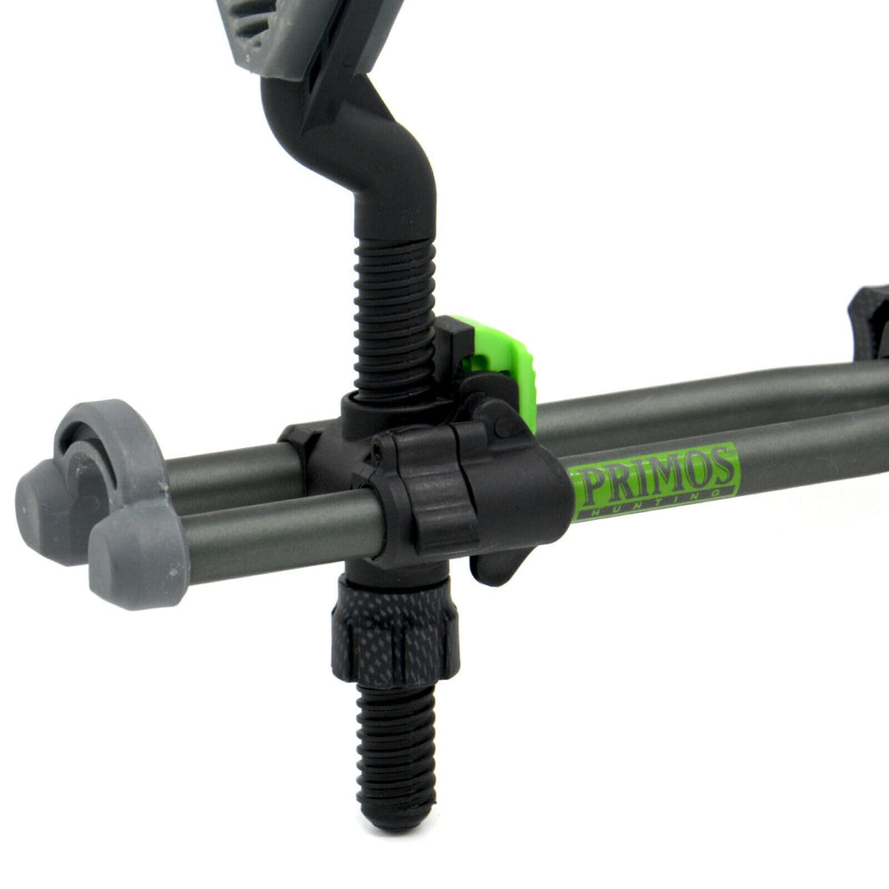 PRIMOS 2-point gun rest enhances stability in ground blind setups