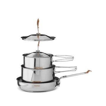 Primus Campfire Cookset large pot with lid for durable outdoor cooking.