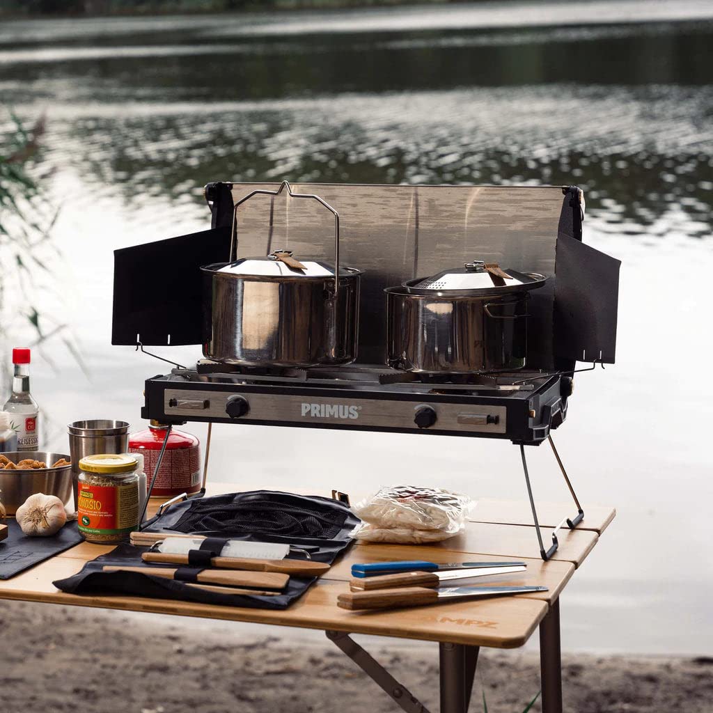 Primus Campfire Pot 3L compact storage for lightweight camping setups.