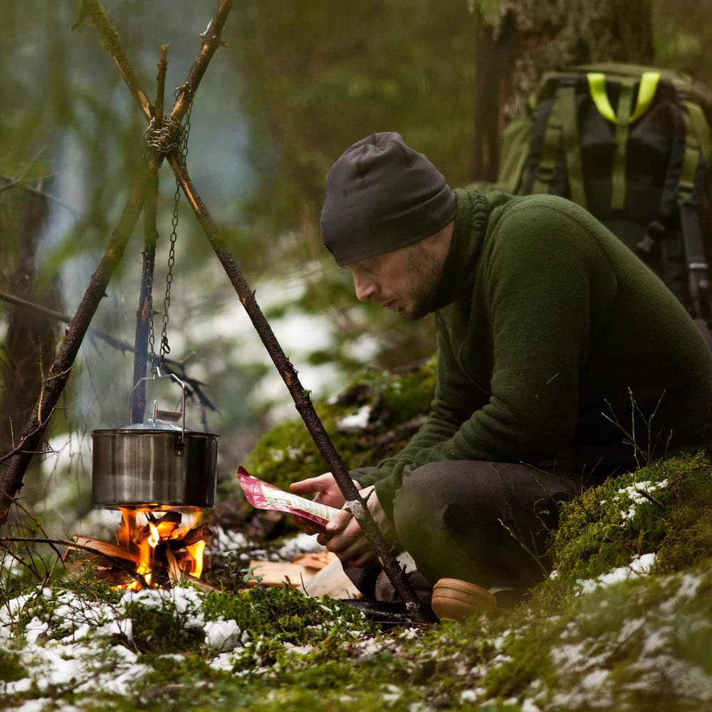 Primus Campfire Pot 3L stored in its bag for organized camp kitchen.
